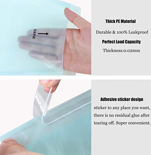 Image of 100PCS Car Trash Bag Rubbish Bin Bag Car Trash Bin Gag Disposable Container Bag for Auto Car Truck Vehicle Office Babyroom Bathroom Study Room