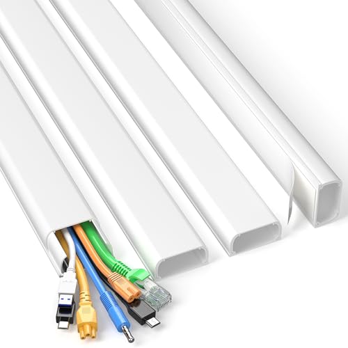 Delamu Cord Covers for 4-7 Wires on Wall, 62.8in Cord