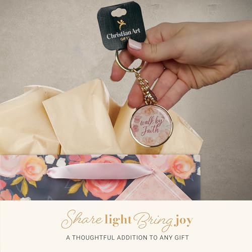 Image of Christian Art Gifts Inspirational Scripture Keychains with Charms for Women: Encouraging Bible Verses, Novelty Key Rings