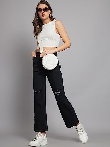 Image of GUTI Womens High Rise Ankle Length Jeans