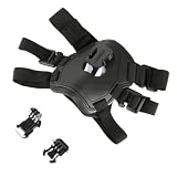 Risveglio Imbracatura per cani per fotocamera sportiva, regolabile per gilet in morbido ABS con fissaggio sicuro sul petto e sulla schiena, per supporto compatto Action Cam Outdoor AC