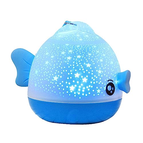 DOITOOL proyector nocturno pez azul LED de 4 modos miniatura 1
