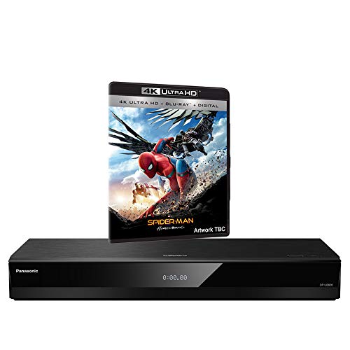 Panasonic DP-UB820 MULTIREGION for DVD Blu-ray Player Bundle with Spiderman Homecoming Ultra HD 4K Blu-ray Disc