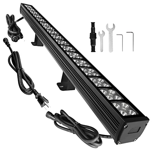 Hihzug 25' New Upgraded Wall Washer Led Lights, 72W 5000K Daylight Wall Wash Lighting, Linkable 120V Led Light Bar, Ip65 Waterproof, 3.2Ft/40 Outdoor/Indoor Stage Lighting Bar #TOP1
