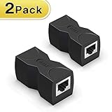 👌2 Stück GANA Netzwerkkabel Verbinder : Der RJ45-Netzwerkkabelstecker ist ideal für die Verlängerung der Ethernet-Verbindung, indem zwei kurze Netzwerkkabel miteinander verbunden werden.