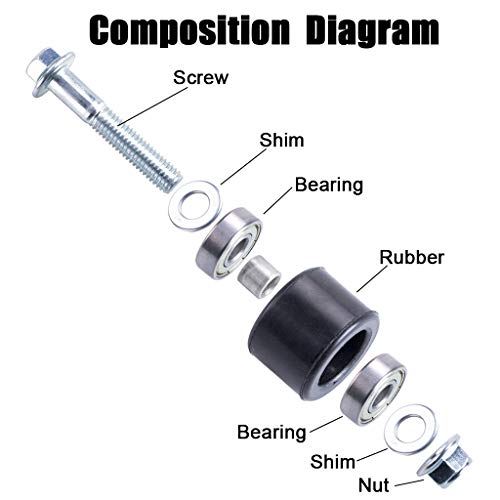 Mrelc US-ZJL-2 Black Lower Chain Roller Guide Set thumb #1