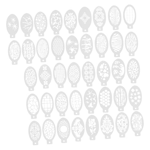 Angoily 42Pcs Reusable Face Body Painting Stencils for DIY Makeup for Halloween and Cosplay Parties Lightweight and Washable Templates for and Easy Application