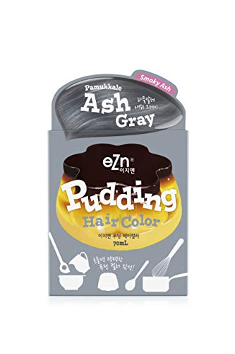 Ezn Pudding Hair Dye Ammonia Free Semi-Permanent Self Hair Dye Diy Kit Included Contain Keratin Made In Korea Beauty (Ash Gray) #TOP10