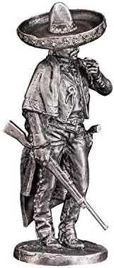 Ronin Miniatures - Mexican with Sombrero with a Rifle - Tin Metal Collection Cowboy Toy - Size 1/32 Scale - 54mm Action Figures - Home Collectible Figurines #us-11