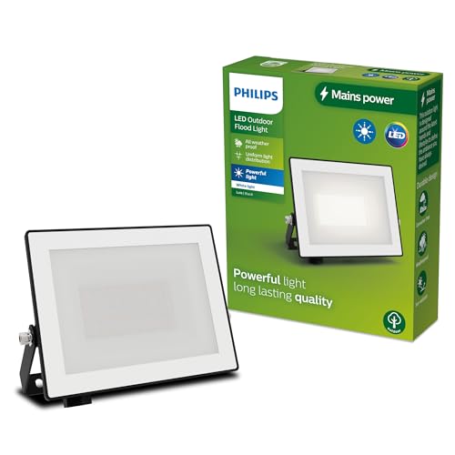 Philips Lois Foco de Exterior, 20 W, 3000 K, Negro