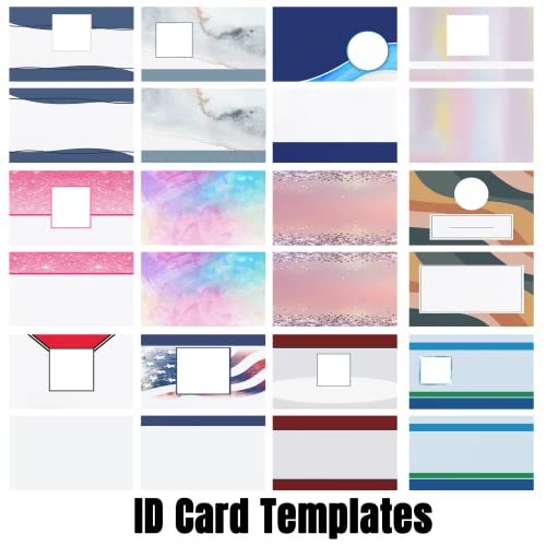 Custom Id Badge with Name Picture, Personalized Employee Photo ID Card with Lanyard, Double Print ID Card for School, Festival, Event-Horizontal