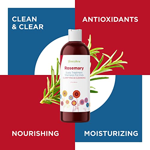 Kids Shampoo For Dry Scalp Care - Cleansing Sulfate Free Shampoo For Kids With Tea Tree Oil And Rosemary For Build Up And Dry Scalp Treatment - Scalp Moisturizer And Dry Scalp Shampoo For Flakes #TOP4