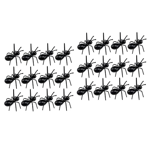 Flameer 24 Pieces Worker Ant Party Picks Fruit Fork Snack Cake Dessert Serving Forks for Kitchen Baby Shower Wedding Birthday Party