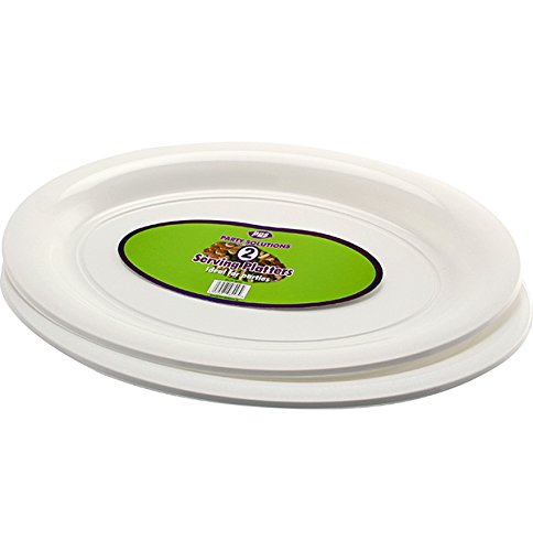 6 x de plástico desechables bandeja OVAL / - 40 cm x 28 cm de la placa para compartir bodyrip