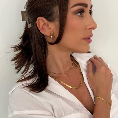 Ellie-Vail-Paola-Herringbone-Chain-Gold-Trendy-Cute-Necklaces-Chain-for-Women-Jewelry-Water-Sweat-Resistant-Hypoallergenic