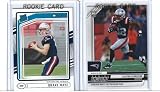 Drake Maye and TreVeyon Henderson Football Rookie 2 Card Lot