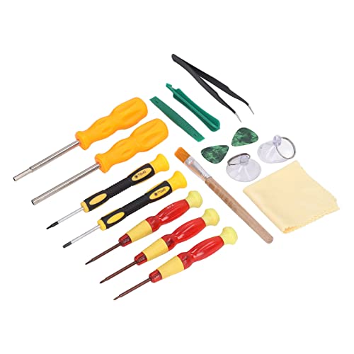 Kit de ferramentas de reparo de joystick 17 peças chave de fenda ventosa para switch 3ds 2ds manuten