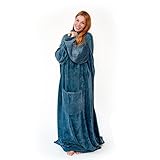 ÖKO TEX ! Nach Öko Tex aus Microfaser Fleece gefertigt, die Ärmeldecke ist auch als Tagesdecke und Wohndecke geeignet, auch in grau, grün, rot, blau und in tollen Mustern