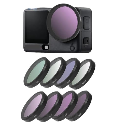 CPL UV NDPL �����Y�t�B���^�[ �݊���������܂� DJI Osmo Action 6 | Action 6 �J�����A�N�Z�T���[�p�u���b�N 1/4 15x �}�N���h�������Y�t�B���^�[�Ή�(8IN1)