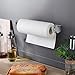 ZUNTO Paper Towel Holder Cabinet Door or Under Cabinet, Self Adhesive Big Roll Holder Wall Mount, Stainless Steel