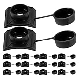 Toddmomy 200 Stück Abdeckkappen mit Bohrschrauben für Dachziegel Wetterfeste Fliesenbefestigung Graue Kunststoff Endkappen Zur Dachrenovierung