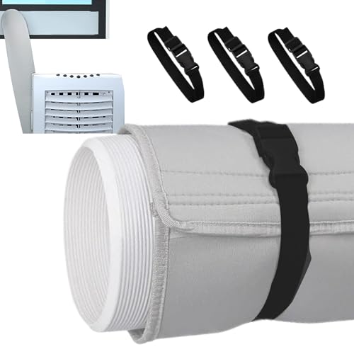 Protection de gaine de climatisation portable isolante à 3 sangles de serrage - 2