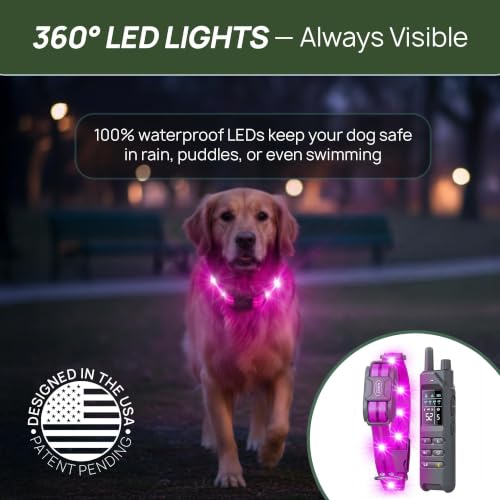 Dog Shock Collar Updated with 360° LED Lights – 4200FT Dog Training Collar with Remote, IPX8 Waterproof, Beep/Vibration/Safety Shock Modes, Rechargeable E-Collar for Dogs by Kailo's Creations - Used condition - Image 6