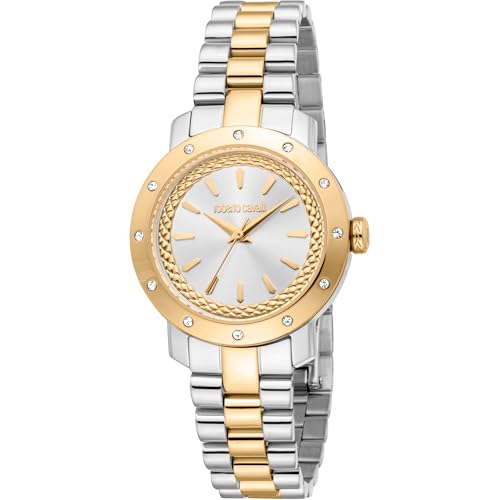Roberto Cavalli Orologio Analogico Al Quarzo Donna Con Cinturino In Acciaio Inox Rc5L125M0065