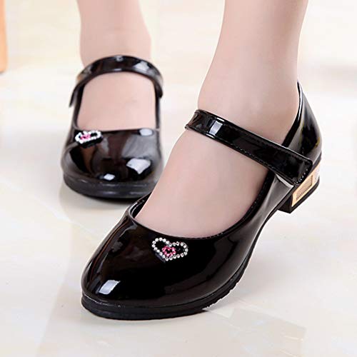 Girls Dress Shoes Princess Mary Jane Shoes Slip on Casual Toddler Girl Ballet Flats with Bowknot Flower Elastic Band2