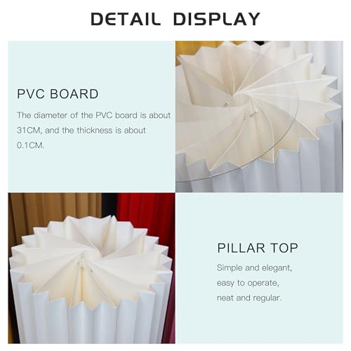 Support de fleur de cylindre d'affichage de centres de table et socles de fête pliants - 7
