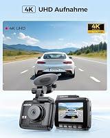 AZDOME Dashcam Auto mit 4K Auflösung, WiFi Autokamera mit GPS, Dash Camera mit Nachtsicht, 170°Weitwinkel, WDR, 2,4" IPS, 24/7 Parküberwachung, Bewegungserkennung, Loop-Aufnahme(GS63H) – Ansicht 2
