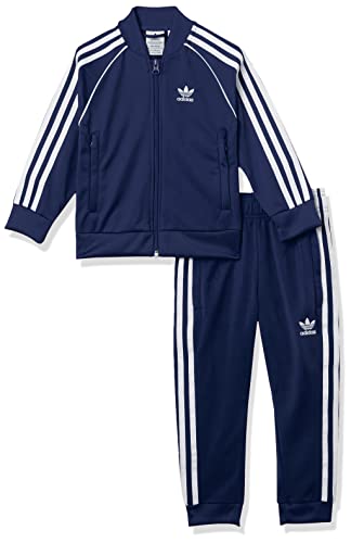 adidas Originals unisex-child Adicolor Superstar Tracksuit Night Sky/White X-Small