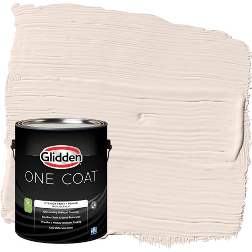 Glidden Interior Paint + Primer: Peach/Sablewood, One Coat, Eggshell, 1-Gallon