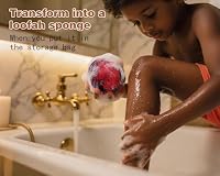 2 Pack African Net Sponge Exfoliating Body Scrubber Bath Sponge for Daily Use (Yellow + Dark Green) — image 6