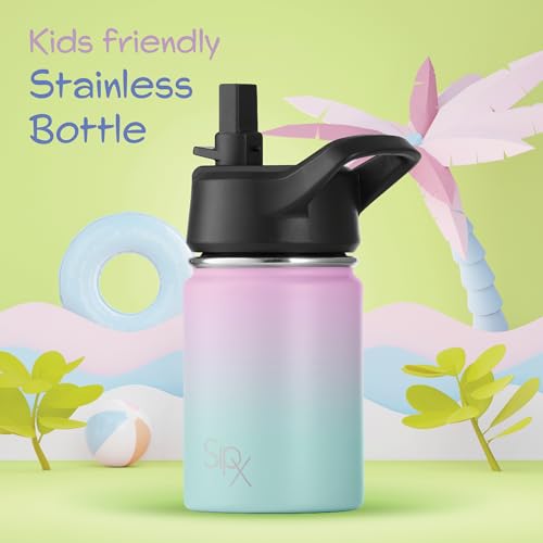SIPX™ 12 oz Insulated Water Bottle with Straw Lid – Leakproof Stainless Steel, BPA-Free, Easy to Carry – Perfect for School, Camp, Sports & Travel –Stainless Steel by SIPX - Used condition - Image 5