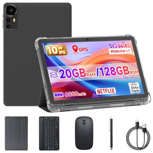 ICONLINK 10 Inch Tablet Android 15 Tablets with Case 4+16GB RAM+128GB ROM, 6000mah Battery 10 in...
