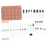 Placa de entrenamiento enchufable: equipada con una placa de entrenamiento enchufable, permite a los alumnos realizar operaciones de soldadura reales, mejorando las habilidades prácticas, kit de conector de placa de pruebas, kit de electrónico