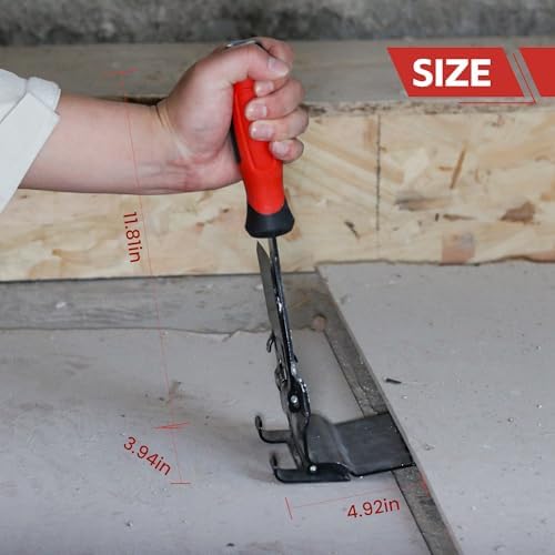 SUMED Trim Puller - Baseboard and Siding Removal Tool - Multi-Functional for Tile, Baseboard, Siding, Floor Removal - Labor-Saving, Surface-Safe for Home Improvement and Commercial Use - 1