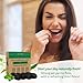 EcoYou Charcoal Bamboo Floss | 1 Non Toxic Natural Floss Refill with Glass Container | Organic Mint & Candelilla Wax | Vegan & Biodegradable | Compatible with Similar Size Dental Silk Containers