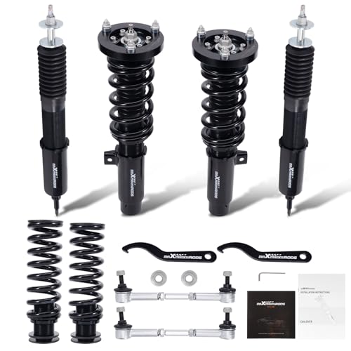 maXpeedingrods Suspension filetée Coilover pour BMW E90 E91 E92 E93 Série 3 316i-335i 2004-2013 24 vitesses avec Camber