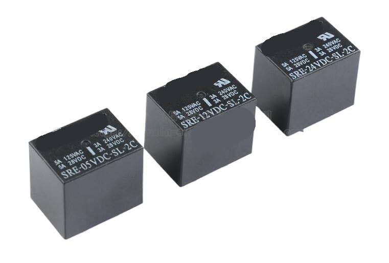 Relais de puissance SRE-05VDC-SL-2C 5V 3A 8PIN pour circuits imprimés