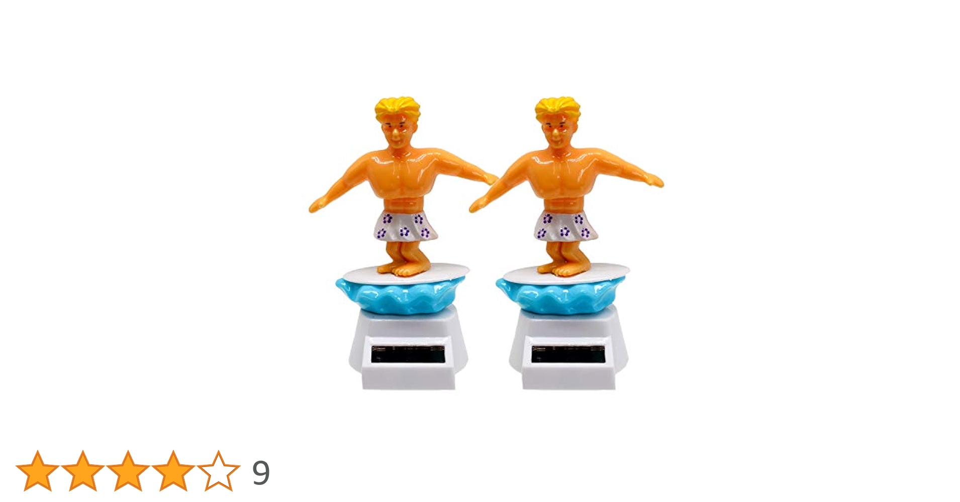 Amazon | 2個セット ゆらゆら 人形 太陽電池 ソーラー サーフ