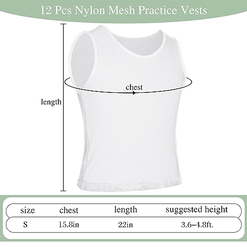 Image of Sintege 12 Pcs Soccer Pinnies Pennies Jersey Scrimmage Vest Sports Practice Jersey Mesh Basketball Vest for Youth Adult Kids
