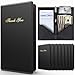 Check Presenters for Restaurants - 10 Pack Guest Check Card Holder- Black with Gold Thank You Imprint- Bill Book Restaurant Supplies 5.5'' x 10'' (10 Pack)