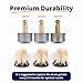 Heusom Replacement Drum Grinders Silent Groom Pro Nail Grinder (3 pcs) | Nail Grinder Diamond Tip Replacement, Spare Grinding Head for Electric Pet Nail Grinder, Dog Claw Smoothing Tips