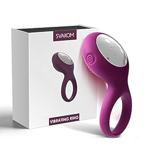 Svakom Tyler Cockringen-vibrator met 25 vibrerende clitorisstimulator, penisring, siliconen oplaadbare trilring, waterdichte testikelringen, seksspeelgoed voor koppels, violet