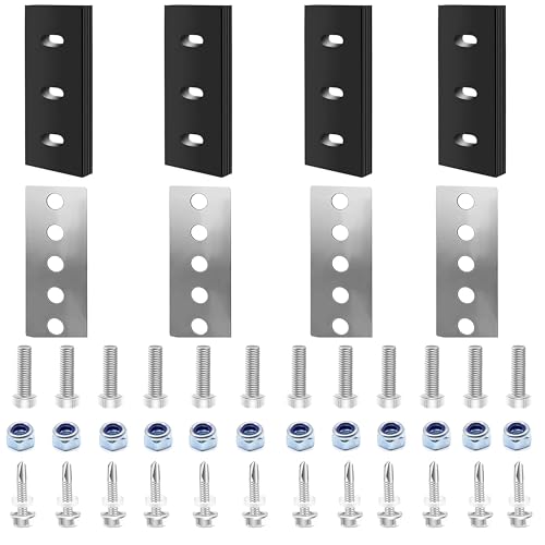 Jerkfily 4-Sets 3/8-inch Snow Blower Impeller Modification Stainless/Rubber Kit for