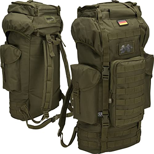 Sac à dos de combat 65 l robuste BWuM Bundeswehr avec finitions Molle renforcées