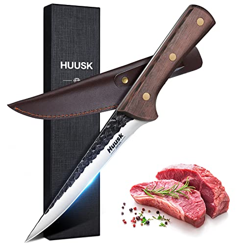 Huusk Boning Knife for Meat Cutting 5.5 Inch,...