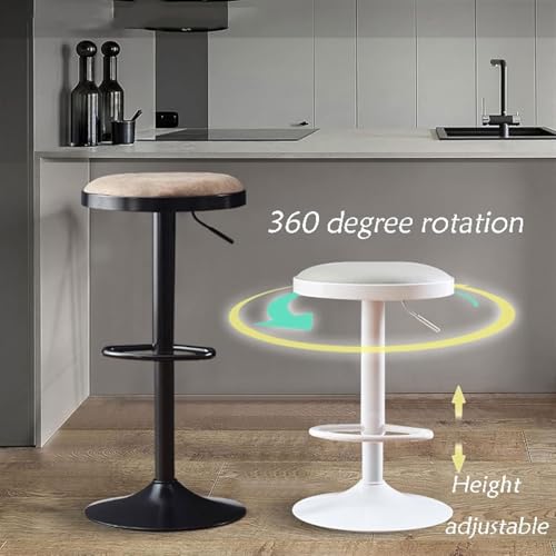 Tabouret de bar réglable blanc et moderne pour salle à manger